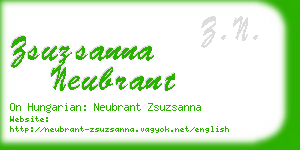 zsuzsanna neubrant business card